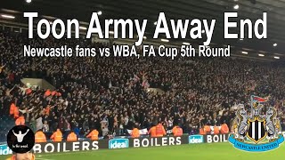 Loudest English fans of recent times  Newcastle away atmosphere at WBA with subtitles [upl. by Lahcear779]