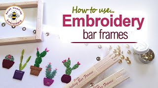 Using bar frames to work on your embroidery cross stitch or needlepoint [upl. by Blanche995]