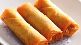 How to Make Vegetable Spring Rolls Recipe 春卷 CiCi Li [upl. by Prior]