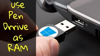 How To Use a USB Pen Drive as RAM Windows 1087 [upl. by Ydoc384]