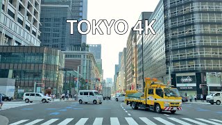 Tokyo 4K  Driving Downtown  Japan 東京 日本 [upl. by Jessamyn]