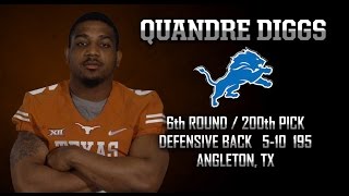 Highlights of Texas Football CB Quandre Diggs May 2 2015 [upl. by Reitrac]