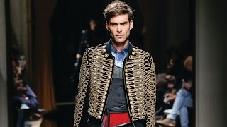 Balmain FallWinter 2016 Menswear Show [upl. by Garald]