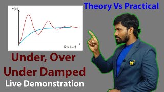 Live demo of Under damped Over damped Critically damped control systems [upl. by Nochur65]