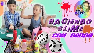 SLIME CASERO  FACIL  HACER SLAIM  MEZCLANDO SLIME  CON DADOS  ESLAIM  ASER ESLAIN  SLAIN 💦✅✨🎉 [upl. by Orth]