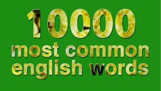 10000 most common english words  part 1 [upl. by Neelie]