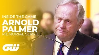 Arnold Palmer Memorial Service With Words From Jack Nicklaus amp Grandson Sam Saunders  Golfing World [upl. by Odelinda]