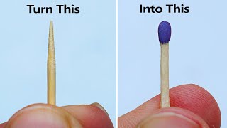 How to Make Matchsticks at Home with Toothpicks [upl. by Narine]