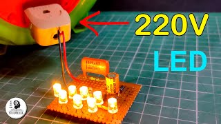 How to connect LED with 220V AC circuit with Calculations [upl. by Neyu]