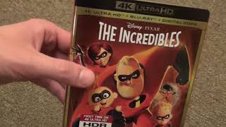 DisneyPixar The Incredibles 4K Ultra HD BluRay Unboxing [upl. by Llenehs]