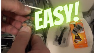 How To Change Gillette Blades on Any Gillette Razor  Mach 3 Labs Fusion ProGlide etc [upl. by Ahsemo887]