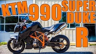 KTM 990 Super Duke R  Ride  Review  Motovlog [upl. by Esli374]