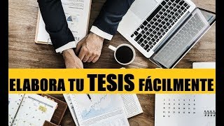 CÓMO HACER UNA TESIS FÁCILMENTE  ESTRUCTURA [upl. by Leda]