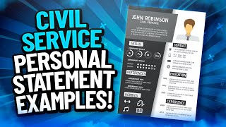 CIVIL SERVICE Personal Statement EXAMPLES Civil Service SUCCESS Profiles amp BEHAVIOURS [upl. by Asilaj]