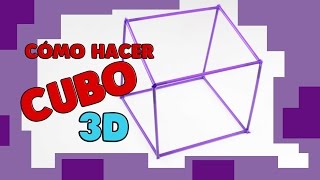 Manualidad escolar muy fácil Cubo 3D [upl. by Barde]