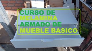 CURSO DE MELAMINA  ARMADO DE MUEBLE BASICO [upl. by Goldina]