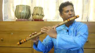 Lesson 6 How to practice Sargam in rhythm with FluteBansuri [upl. by Gothard807]