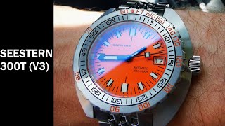 SEESTERN Doxa SUB300T Homage Watch Review V3 [upl. by Ellord103]