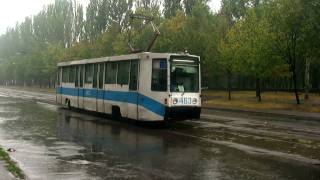 Кривий Ріг трамваї  Kryvyi Rih trams [upl. by Bradstreet]