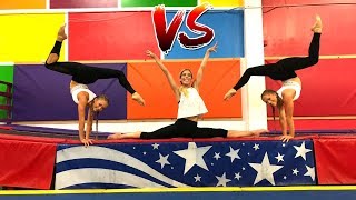 Ultimate Gymastics Challenge Ft Rebecca Zamolo Aussies Vs American [upl. by Scarlett]