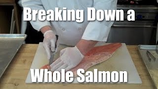 How To Butcher A Whole Salmon [upl. by Aleiram47]