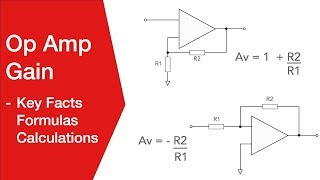 Op Amp Gain  Details Calculations Formulas [upl. by Grani]