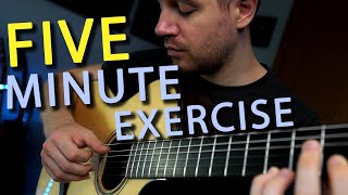 The Perfect Fingerpicking Guitar Exercise For a FIVE MINUTE Practice [upl. by Eiramyelhsa]