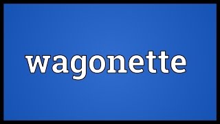 Wagonette Meaning [upl. by Raab793]