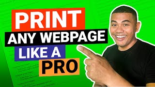 How to Print Any Webpage Like a Pro [upl. by Oetsira]