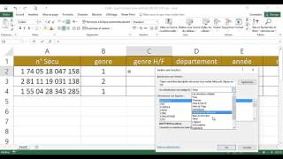 Excel  3 Avancé  Cours Fonctions Texte GAUCHE DROITE STXT [upl. by Ayaet268]