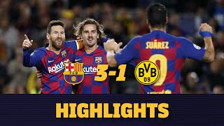 HIGHLIGHTS  Barça 31 Borussia Dortmund [upl. by Ernald]