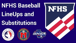 Managing LineUps and Substitutions for NFHS Baseball [upl. by Behl]