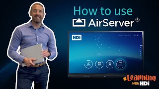 How to use AirServer app  HDi interactive screens [upl. by Birchard]