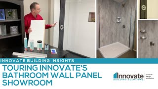 Laminate Shower amp Bathroom Wall Panel Showroom – Innovate’s Virtual Tour [upl. by Eninaj]