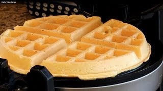 Easy Homemade Belgian Waffle Recipe [upl. by Dylan]