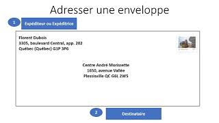 adresser une enveloppe [upl. by Waylen]