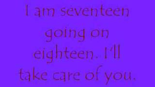 16 going on 17 Lyrics onscreen [upl. by Jenette616]