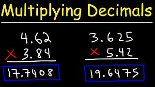 Multiplying Decimals  Basic Introduction [upl. by Seraphina]