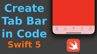 Swift Create Tab Bar Controller Programmatically Swift 5 Xcode 11  2020 iOS [upl. by Orabla]