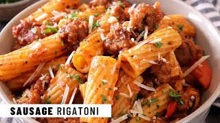 SAUSAGE RIGATONI  Easy Recipe  Jehan Can Cook [upl. by Atsed543]