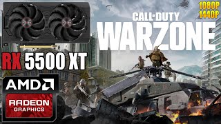 Call of Duty Warzone  RX 5500 XT 8GB  1080P amp 1440P  Low amp High Settings [upl. by Wimsatt]