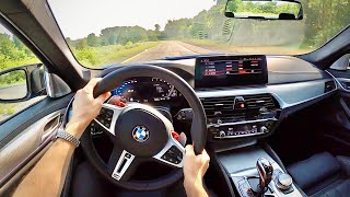 2021 BMW M5 Competition  POV Driving Impressions [upl. by Nosnej]