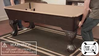 Maserton BIlliard Table Assembly Video [upl. by Shepp762]