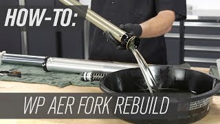 How To Rebuild The WP AER Motorcycle Forks [upl. by Valaree]