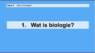 1 Wat is biologie [upl. by Samuella]