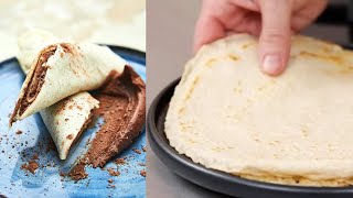 veganes Pfannkuchen Rezept  mit cremiger SchokoDattelCreme [upl. by Krantz]