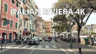 Italian Riviera 4K  Yachts amp Seaside Resorts  Scenic Drive [upl. by Dnomyaw369]