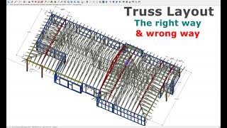 Truss Layout and design tips with girder truss and truncated girder truss positions [upl. by Annuahs]