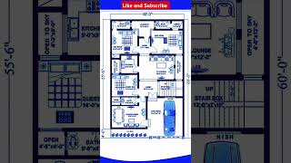 40x60 3BHK House Plan with car parking [upl. by Paco]