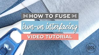 How to fuse ironon interfacing to fabric [upl. by Malan]